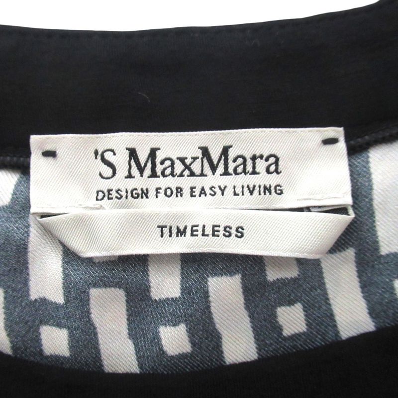 Max Mara S Timeless Bijoux Decoration All Over Pattern Sleeveless Silk Dress