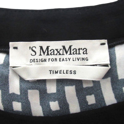 Max Mara S Timeless Bijoux Decoration All Over Pattern Sleeveless Silk Dress