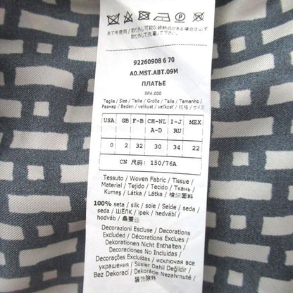Max Mara S Timeless Bijoux Decoration All Over Pattern Sleeveless Silk Dress
