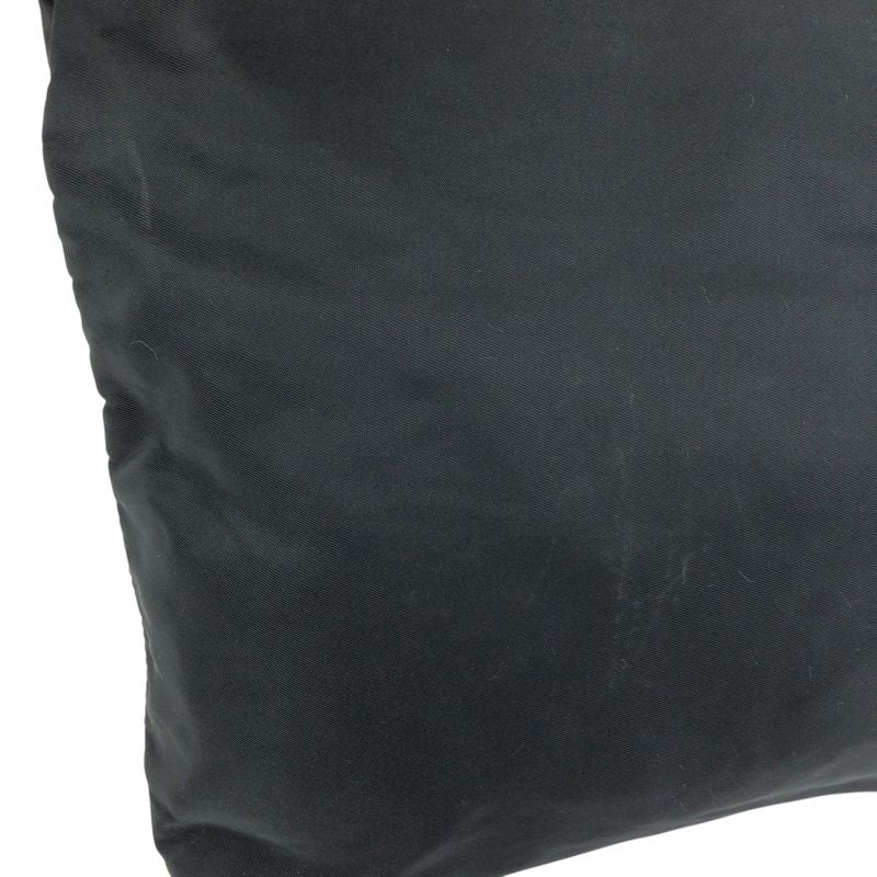 Prada Tessuto Black Silver Nylon Tote Shoulder Bag