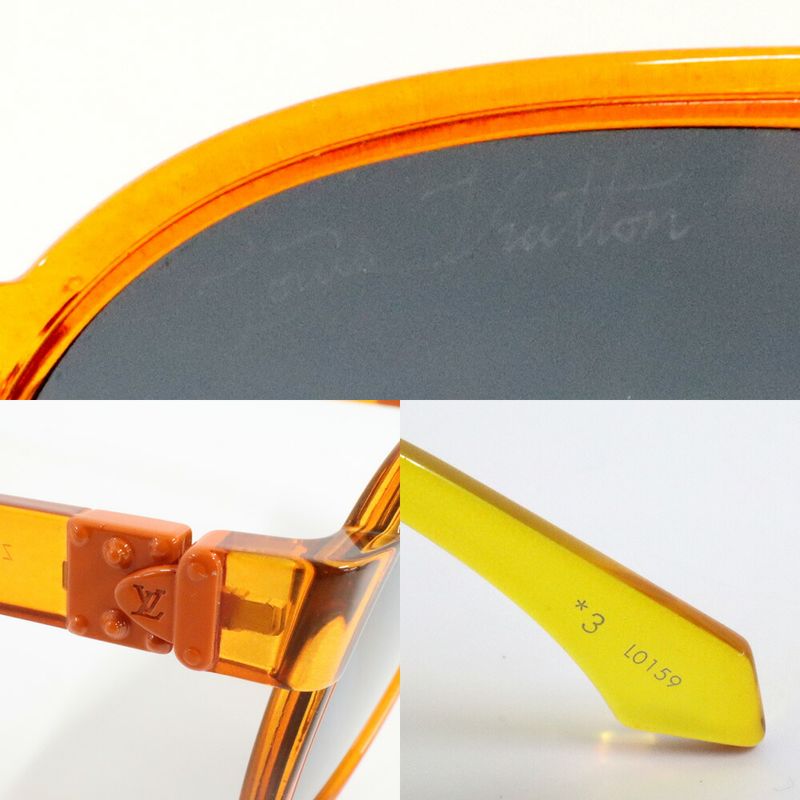 Louis Vuitton LV Rainbow Pilot Sunglasses Orange Eyewear