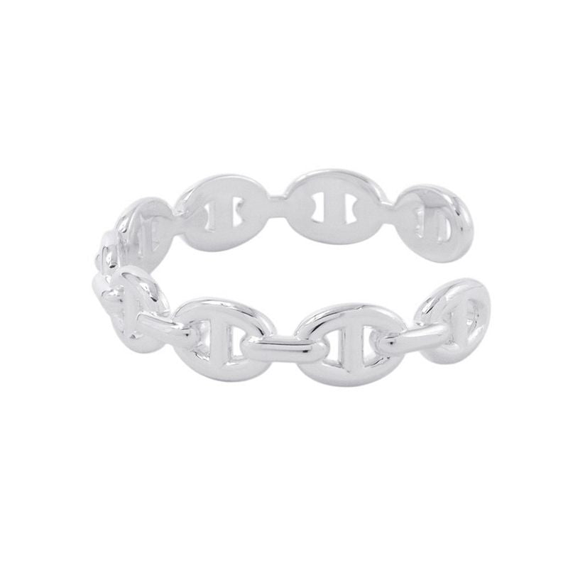 Hermes Bracelet Chaine D'ancre Bangle Silver