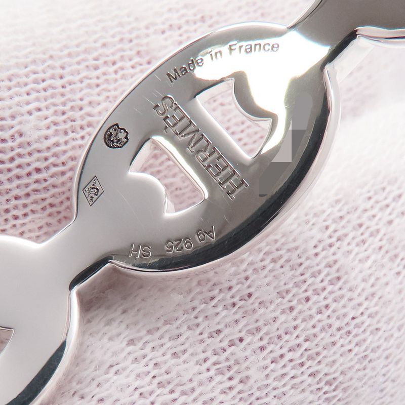 Hermes Bracelet Chaine D'ancre Bangle Silver