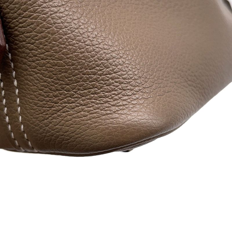 Hermes Bolide Mini Etoupe Silver Color 2-Way Handbag