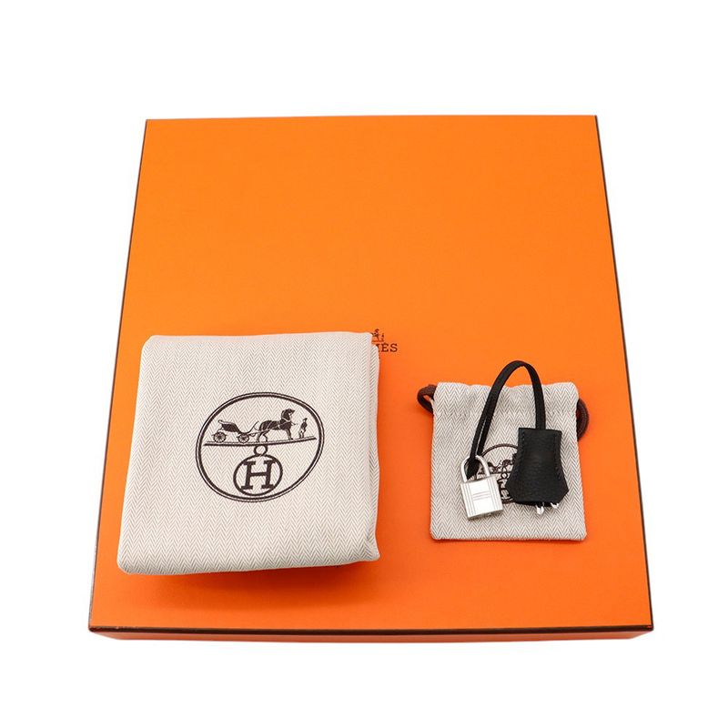 Hermes Shoulder Bag Bolide Messenger Black Silver Togo