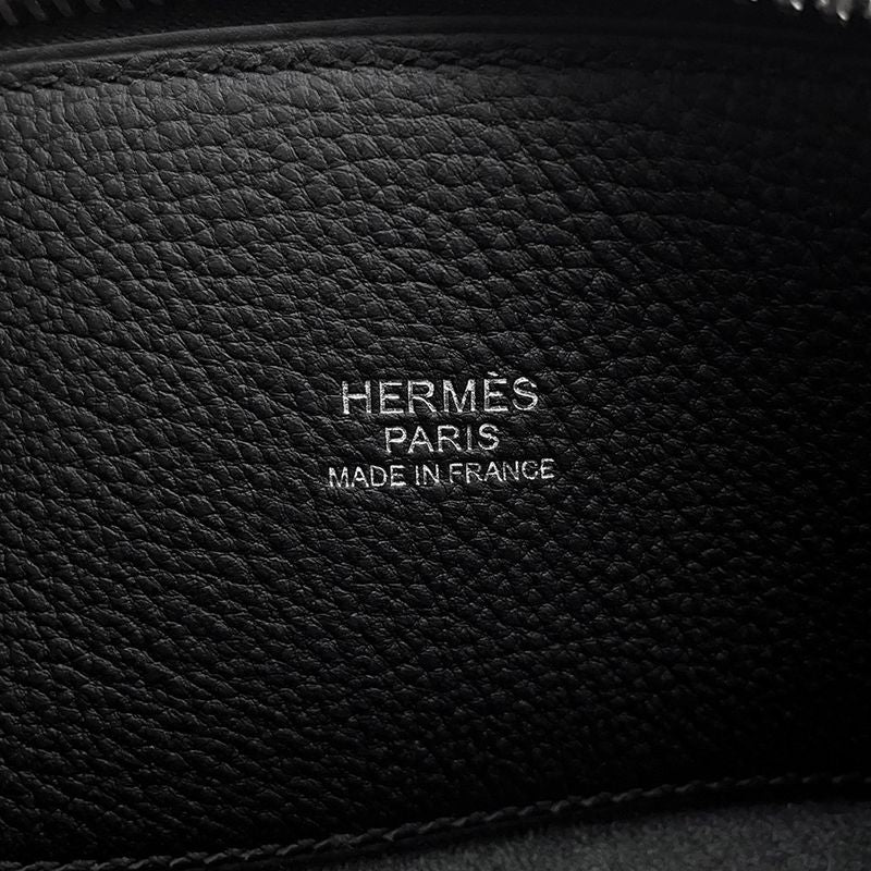 Hermes Shoulder Bag Bolide Messenger Black Silver Togo