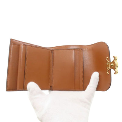 Celine Triomphe Trifold Wallet Bifold Canvas Leather