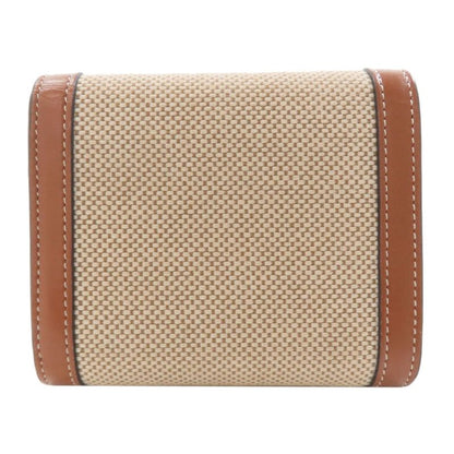 Celine Triomphe Trifold Wallet Bifold Canvas Leather