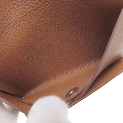 Hermes Calvi Duo Silver Card Case Calf