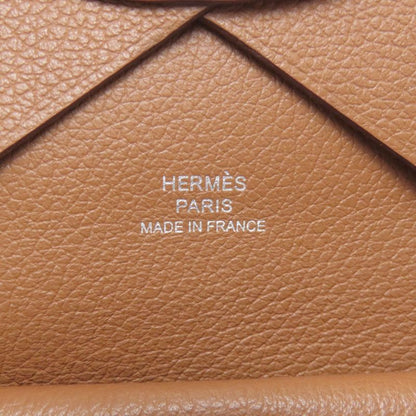 Hermes Calvi Duo Silver Card Case Calf