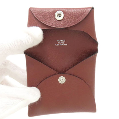 Hermes Bastia Silver Coin Case Evercolor