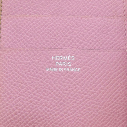 Hermes Bearn Combiner Verso Silver Bifold Wallet Epsom