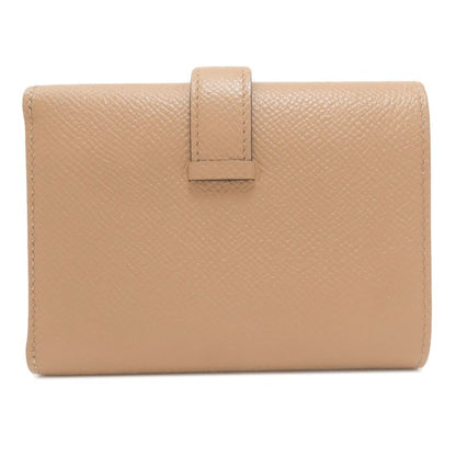 Hermes Bearn Combiner Verso Silver Bifold Wallet Epsom