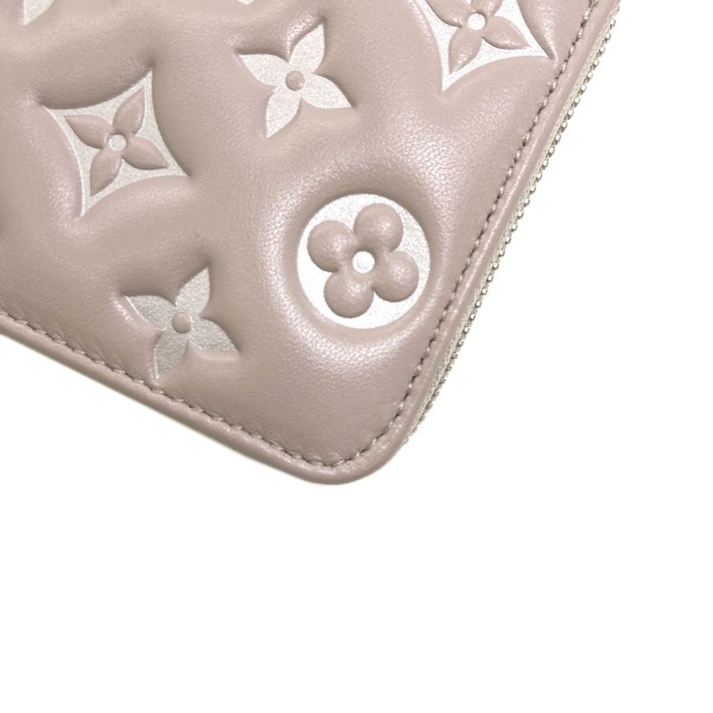 Louis Vuitton Zippy Wallet Bloom Lamb Leather