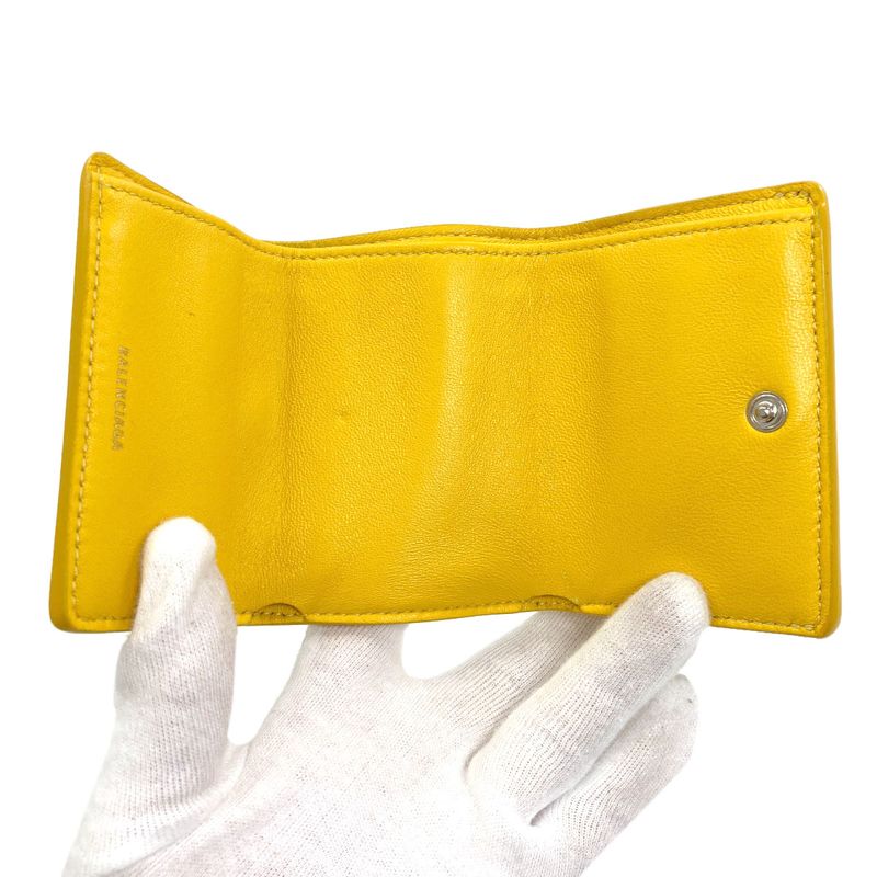 Balenciaga Trifold Wallet Bifold Leather
