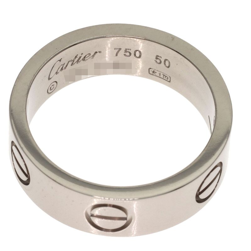 Cartier Love Ring 50 18k White Gold