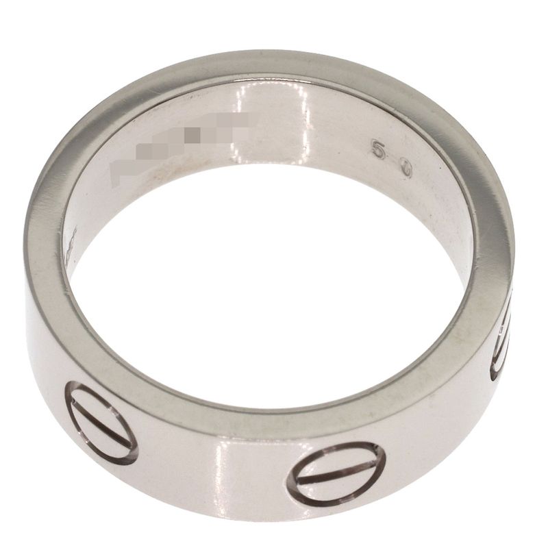 Cartier Love Ring 50 18k White Gold
