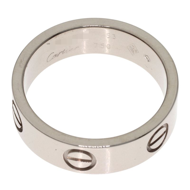 Cartier Love Ring 53 18k White Gold