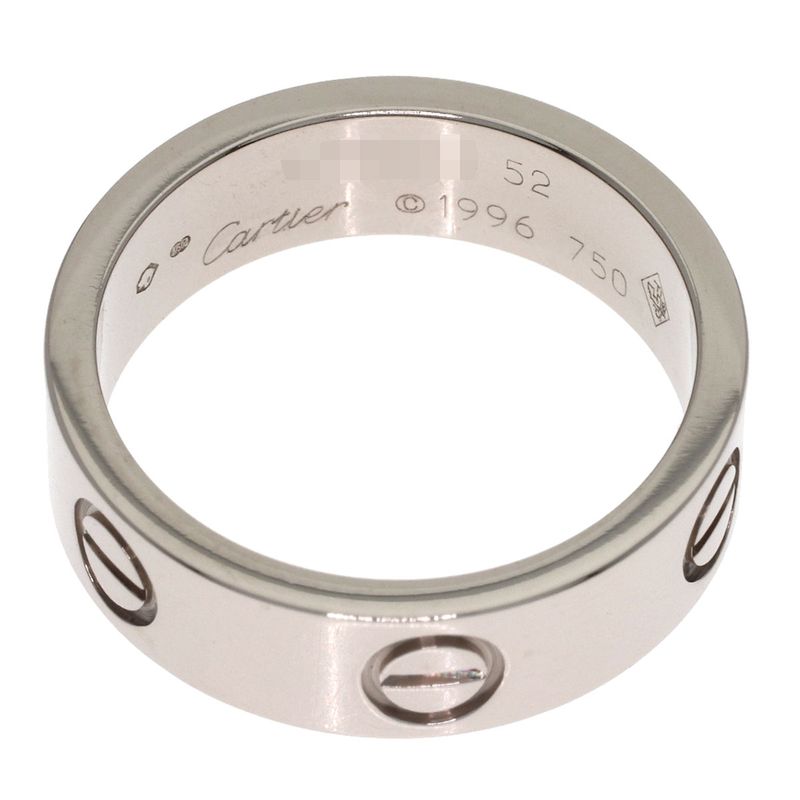 Cartier Love Ring 52 18k White Gold