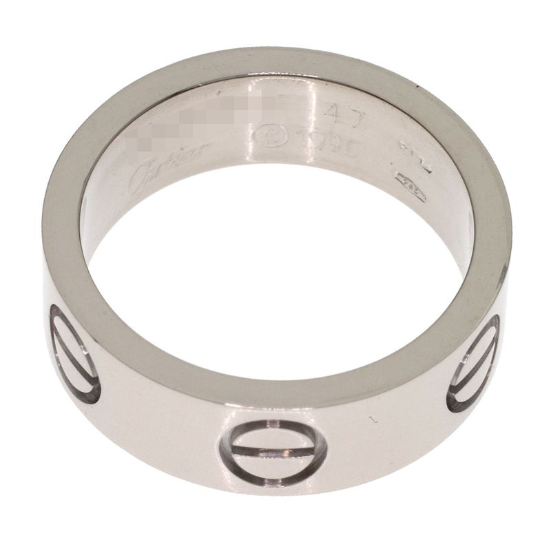 Cartier Love Ring 47 18k White Gold