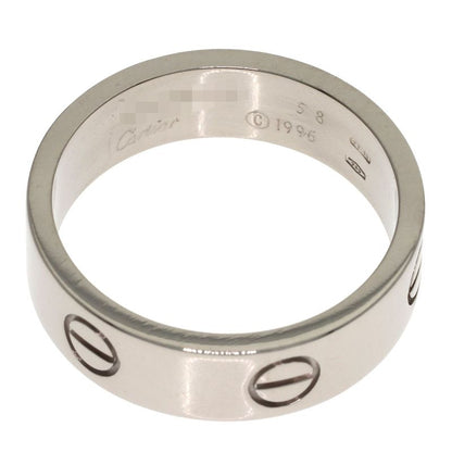 Cartier Love Ring 58 18k White Gold