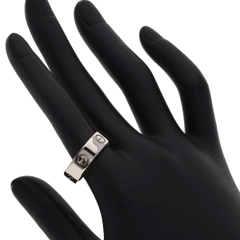Cartier Love Ring 58 18k White Gold