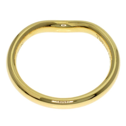 Tiffany & Co Curved Band Diamond Ring 18k Yellow Gold