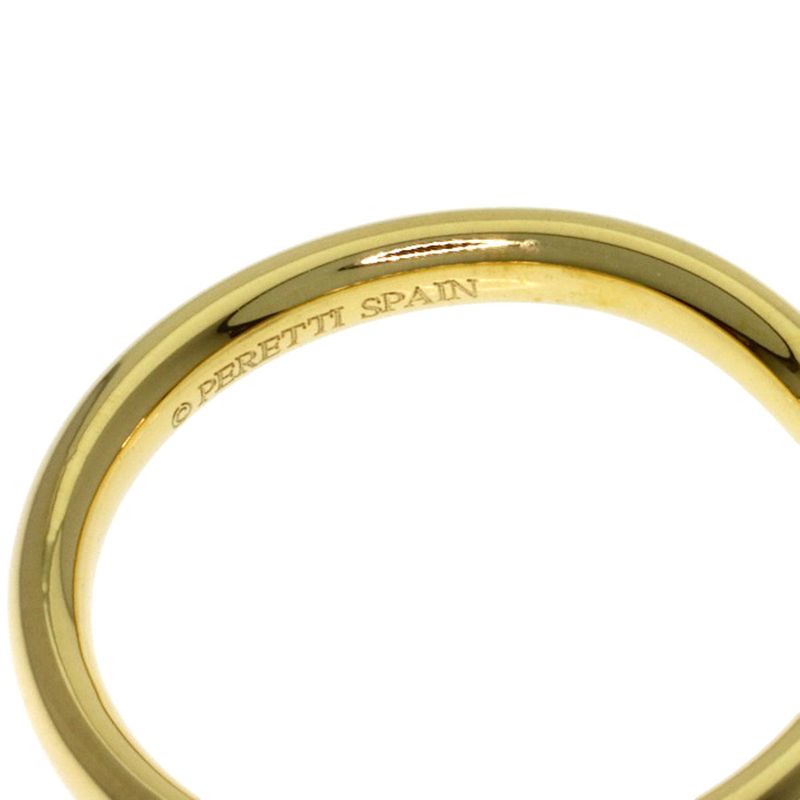 Tiffany & Co Curved Band Diamond Ring 18k Yellow Gold
