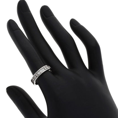 Tiffany & Co Atlas Narrow Diamond Ring 18k White Gold