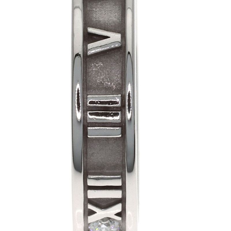 Tiffany & Co Atlas Narrow Diamond Ring 18k White Gold