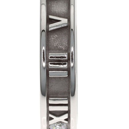 Tiffany & Co Atlas Narrow Diamond Ring 18k White Gold