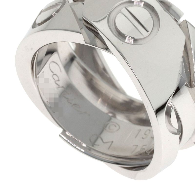 Cartier Astro Love Ring 50 18k White Gold