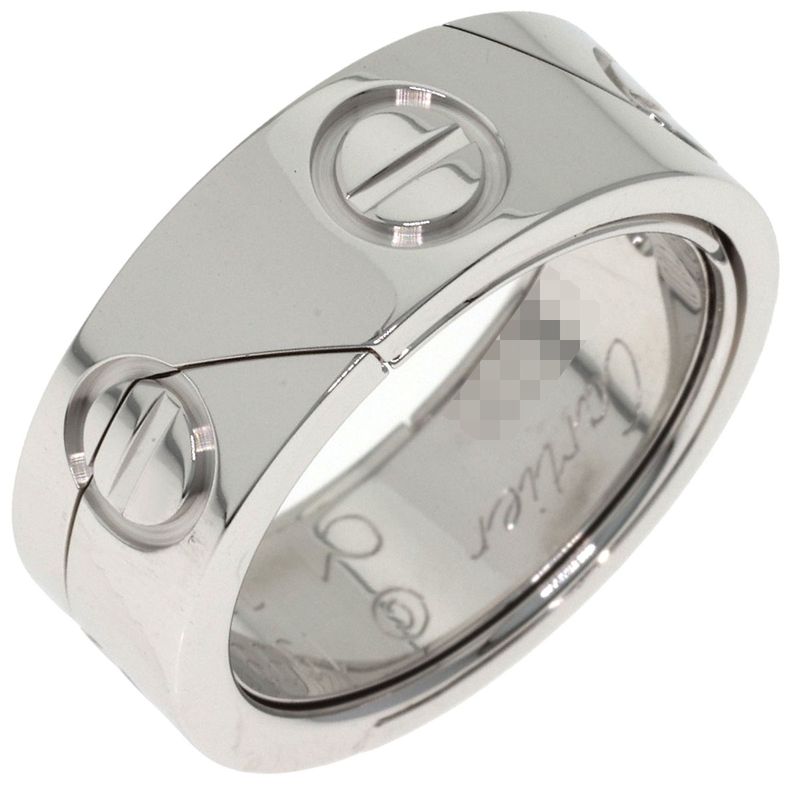 Cartier Astro Love Ring 50 18k White Gold
