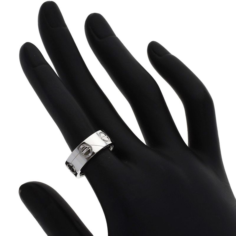 Cartier Astro Love Ring 50 18k White Gold