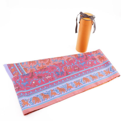 Hermes Maxi Twill Indian Hunting Chasse en Inde Silk Red Scarf