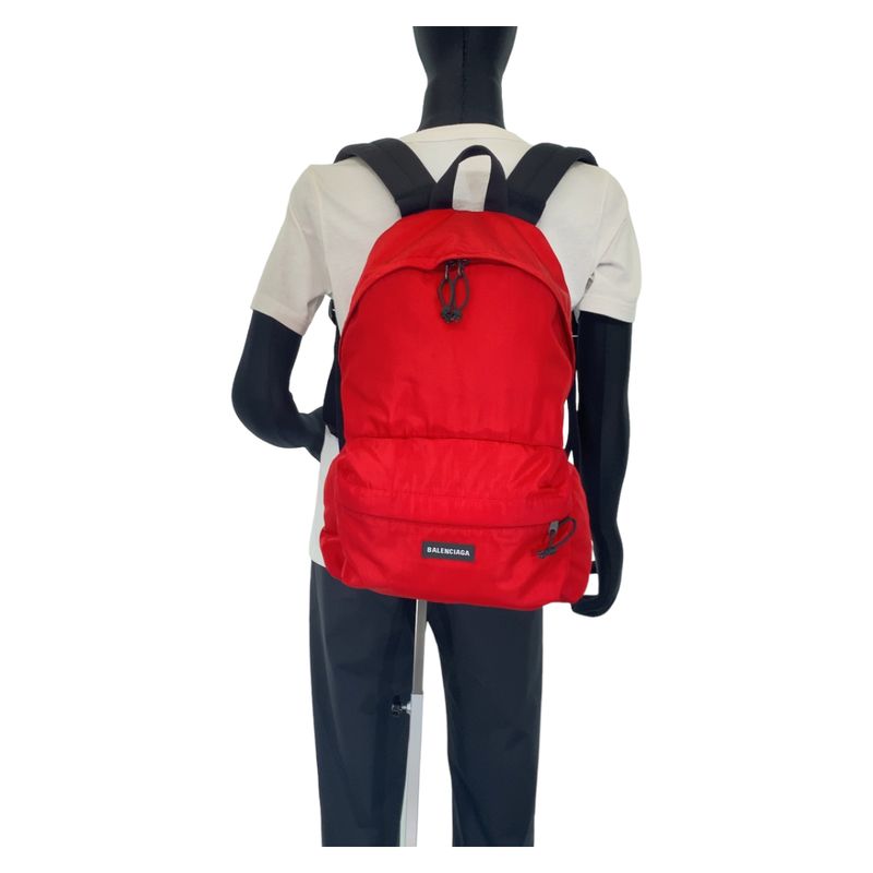 Balenciaga Explorer Red Black Backpack