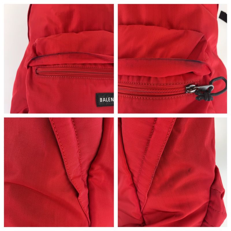 Balenciaga Explorer Red Black Backpack