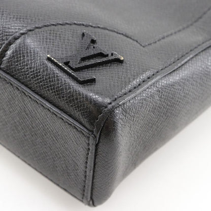Louis Vuitton Vertical Tote 2-Way Shoulder Taiga Black Handbag