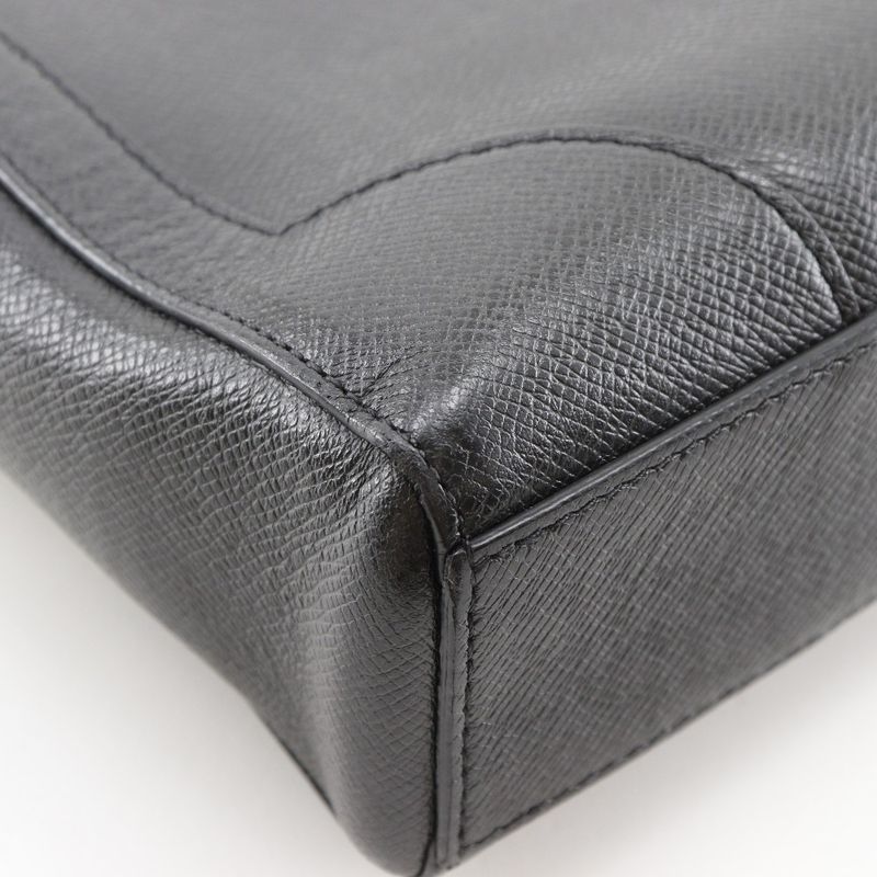 Louis Vuitton Vertical Tote 2-Way Shoulder Taiga Black Handbag