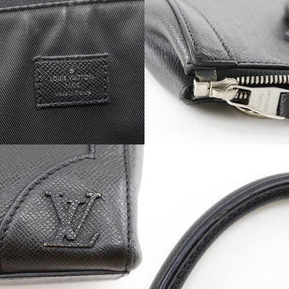 Louis Vuitton Vertical Tote 2-Way Shoulder Taiga Black Handbag