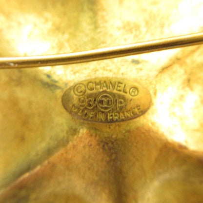 Chanel Vintage Camellia Brooch Logo Flower Gold