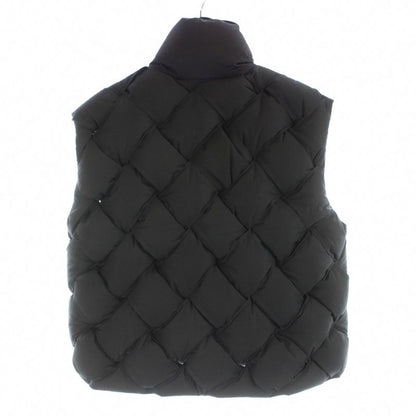 Bottega Veneta Intrecciato Technical Nylon Padded Down Vest XS Brown Dark MW