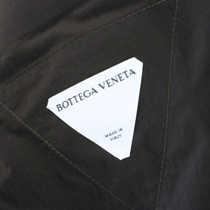 Bottega Veneta Intrecciato Technical Nylon Padded Down Vest XS Brown Dark MW