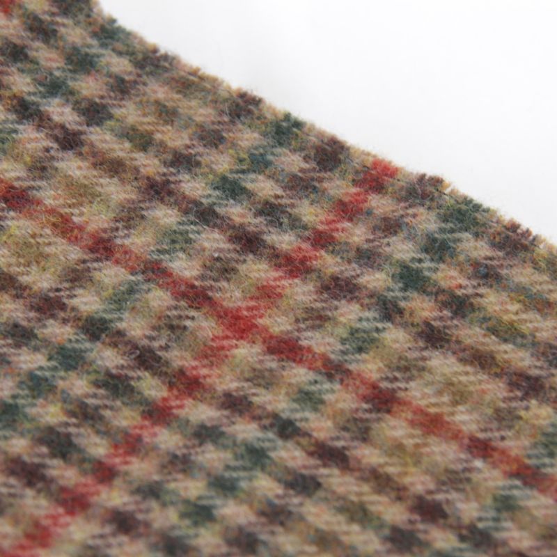 Dior Plaid 100% Lambswool Scarf Brown High