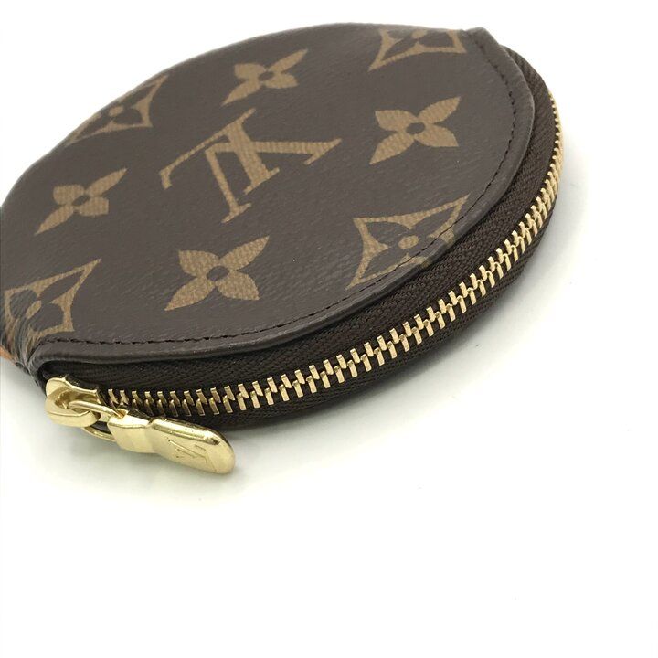 Louis Vuitton Monogram Porto Moneron Round Coin Purse Wallet