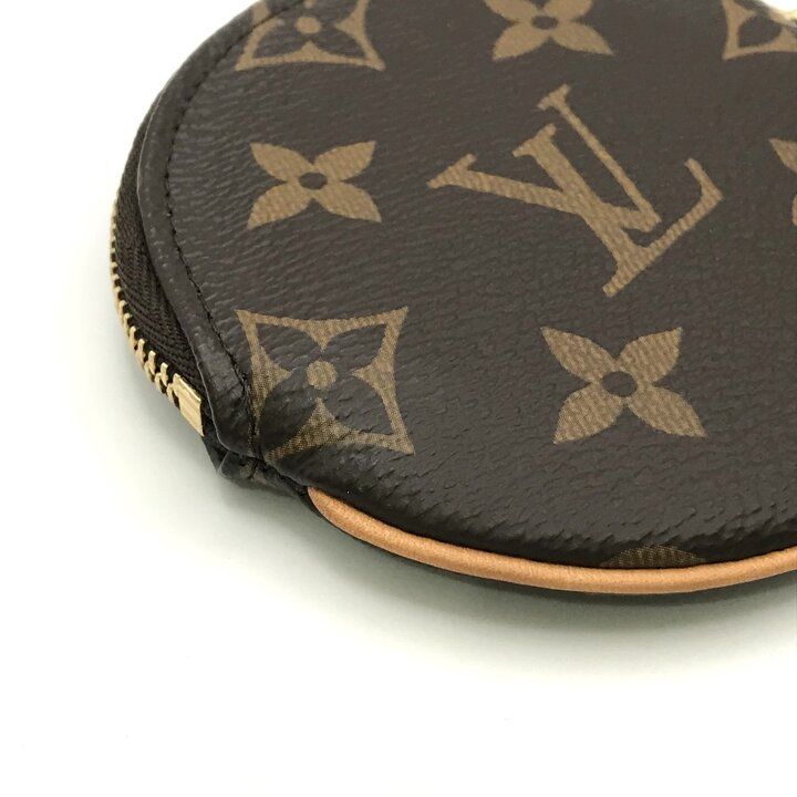 Louis Vuitton Monogram Porto Moneron Round Coin Purse Wallet