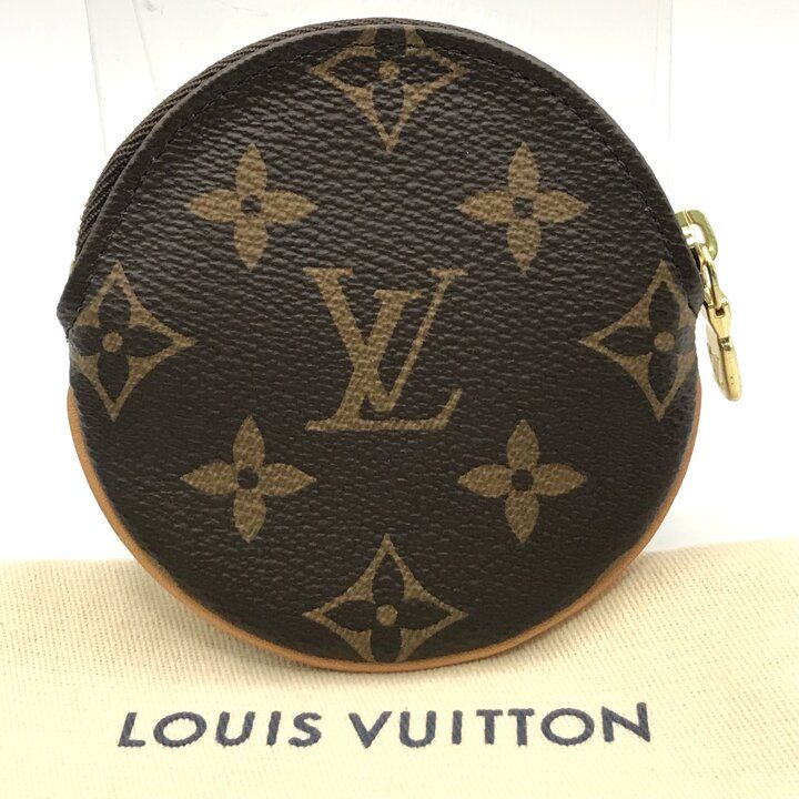 Louis Vuitton Monogram Porto Moneron Round Coin Purse Wallet