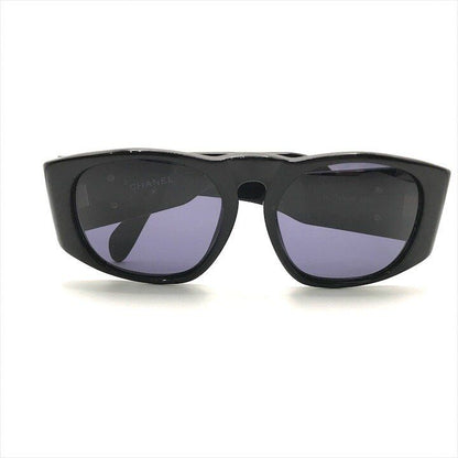 Chanel CC Logo Quilted Sunglasses Eyewear Black Case
