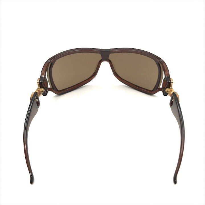 Gucci Bamboo Motif Sunglasses Eyewear Brown with Case Gift