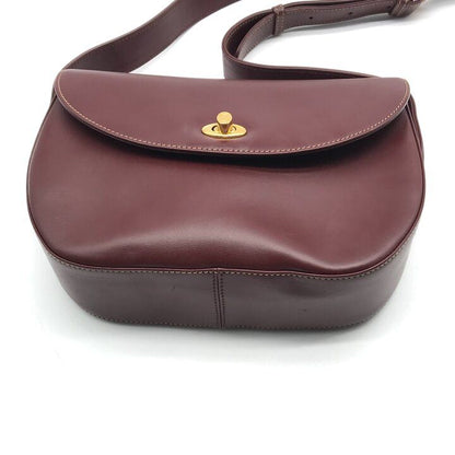 Cartier Must Line Shoulder Bag Crossbody Gold Leather